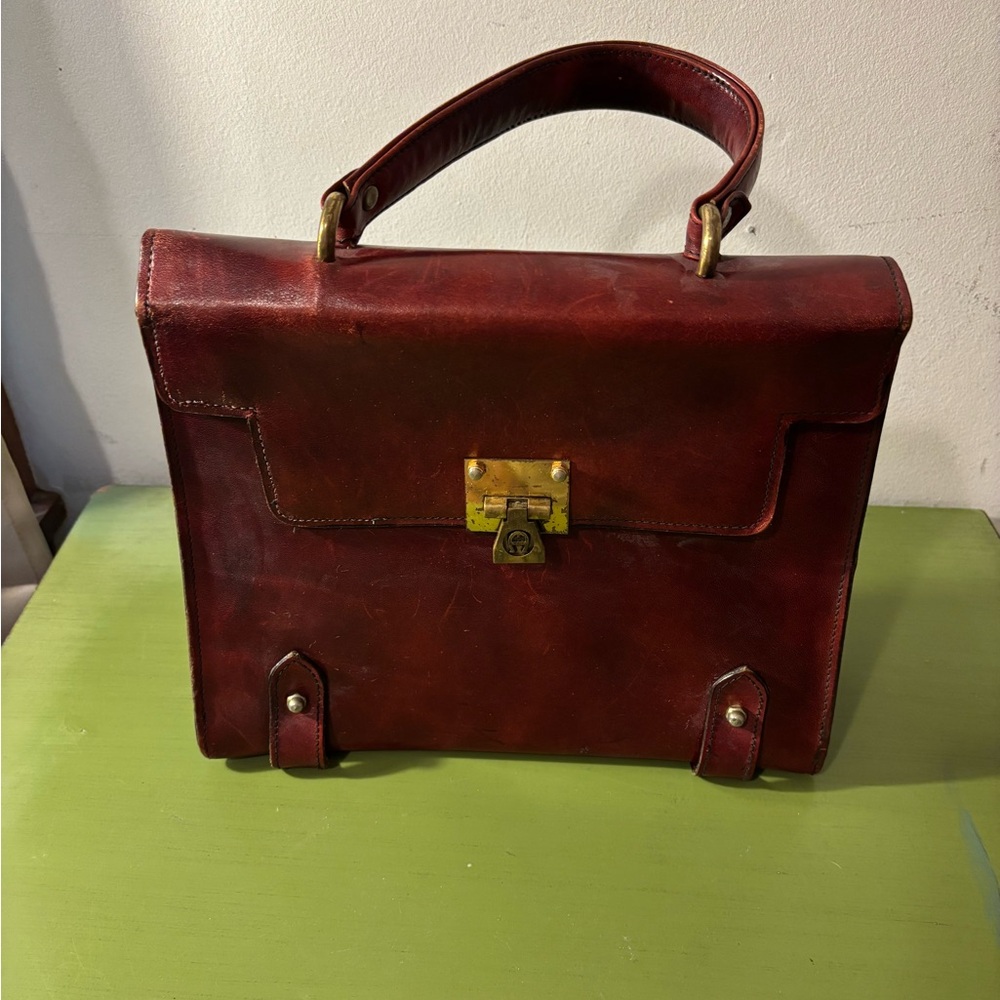 Vintage Aigner Leather Handbag